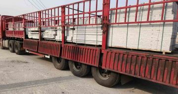 包头 白麻荔枝面外墙干挂，工厂装车日常