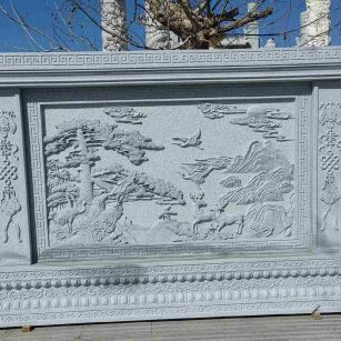 包头 芝麻白大型照壁，屏风，影壁