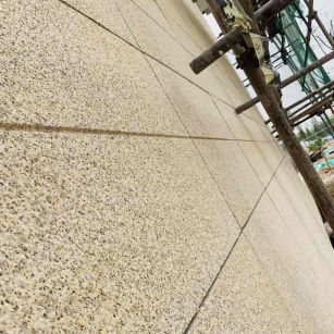 包头 黄金麻花岗岩荔枝面外墙干挂石材效果示例