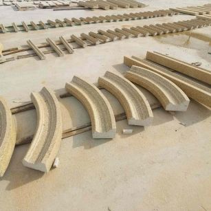 包头 黄金麻花岗岩别墅线条