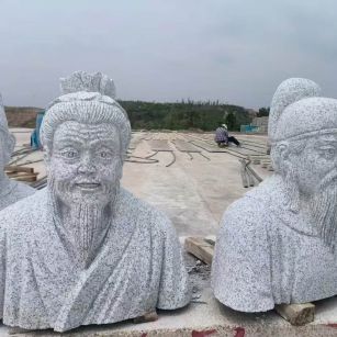 包头 白麻花岗岩石材人物立体雕刻