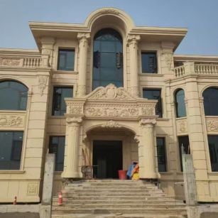 包头 黄金麻花岗岩别墅外墙干挂