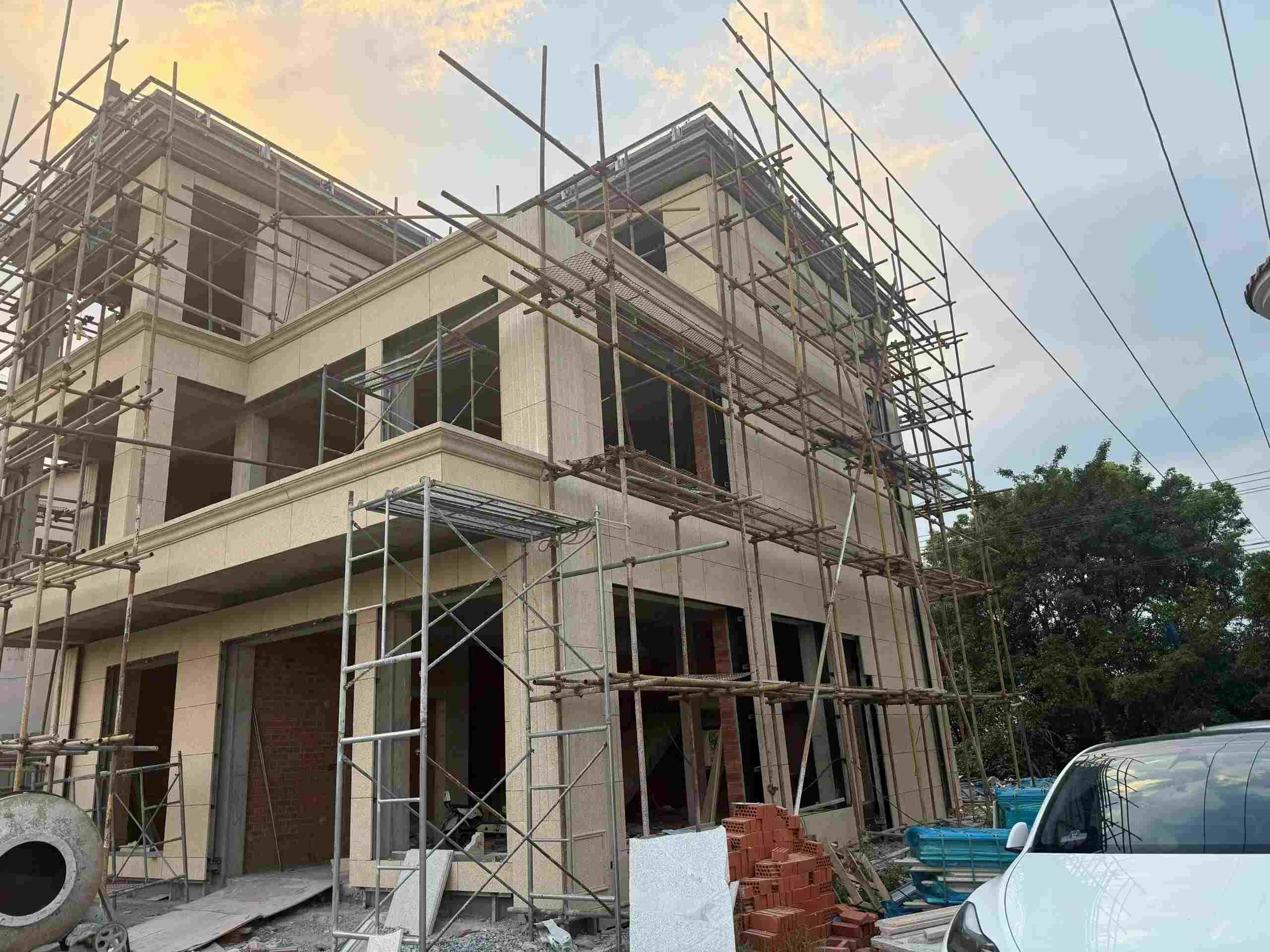 包头 黄金麻荔枝面花岗岩外墙干挂