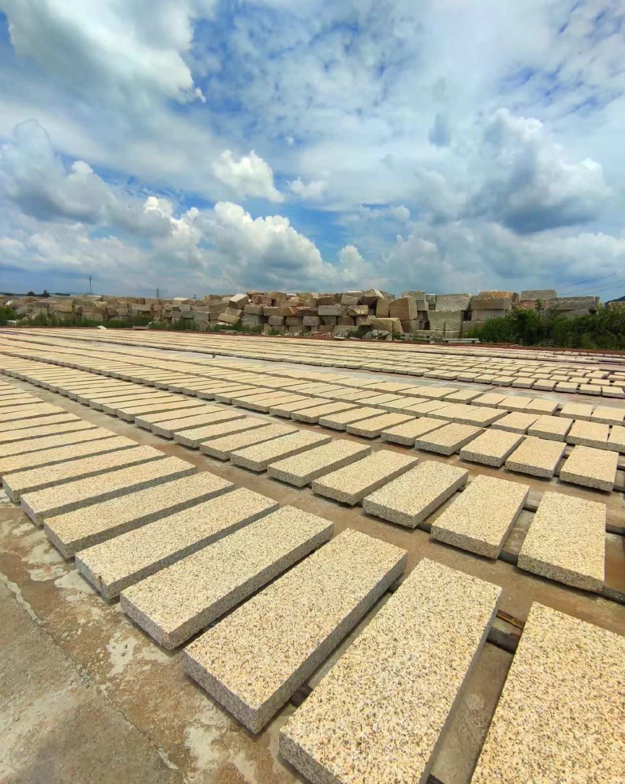 包头 黄金麻花岗岩荔枝面地铺石防护中