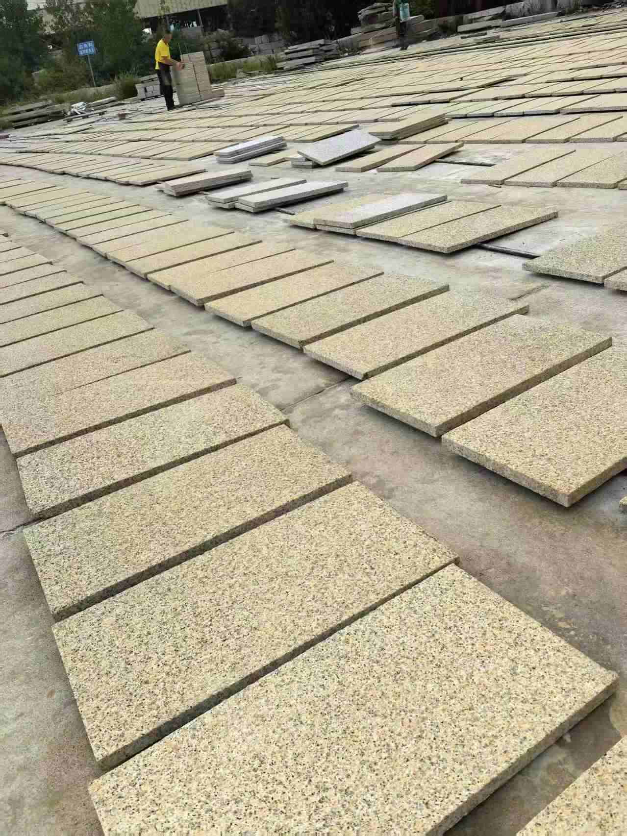 包头 黄金麻荔枝地铺石面排板