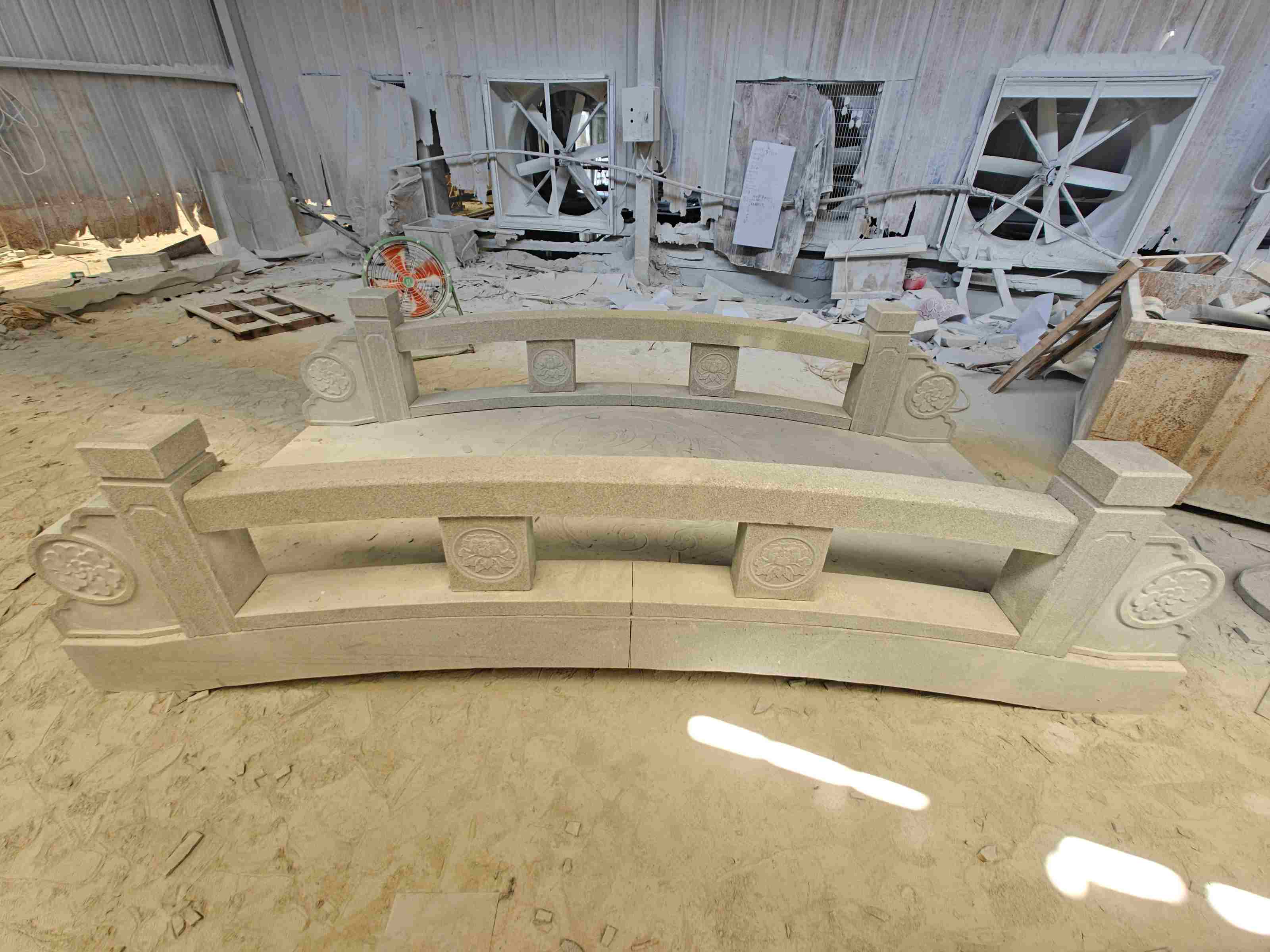 包头 芝麻灰花岗岩异形加工-拱桥，石桥