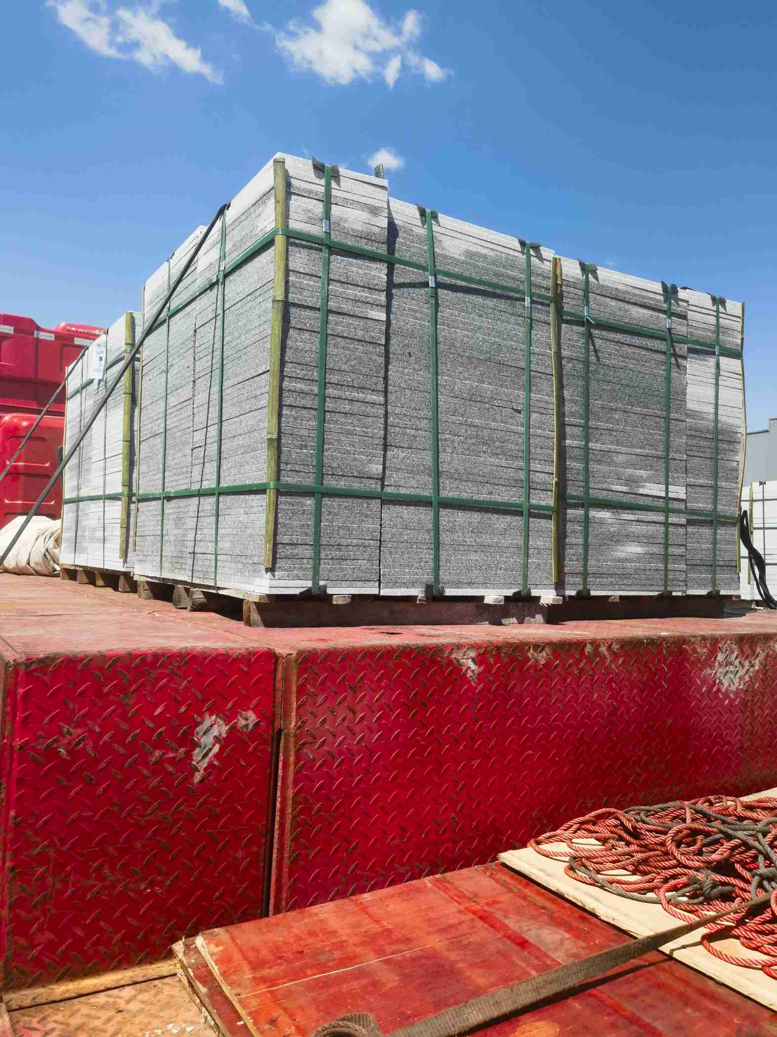 包头 芝麻白火烧规格板地铺石300*600/600*600