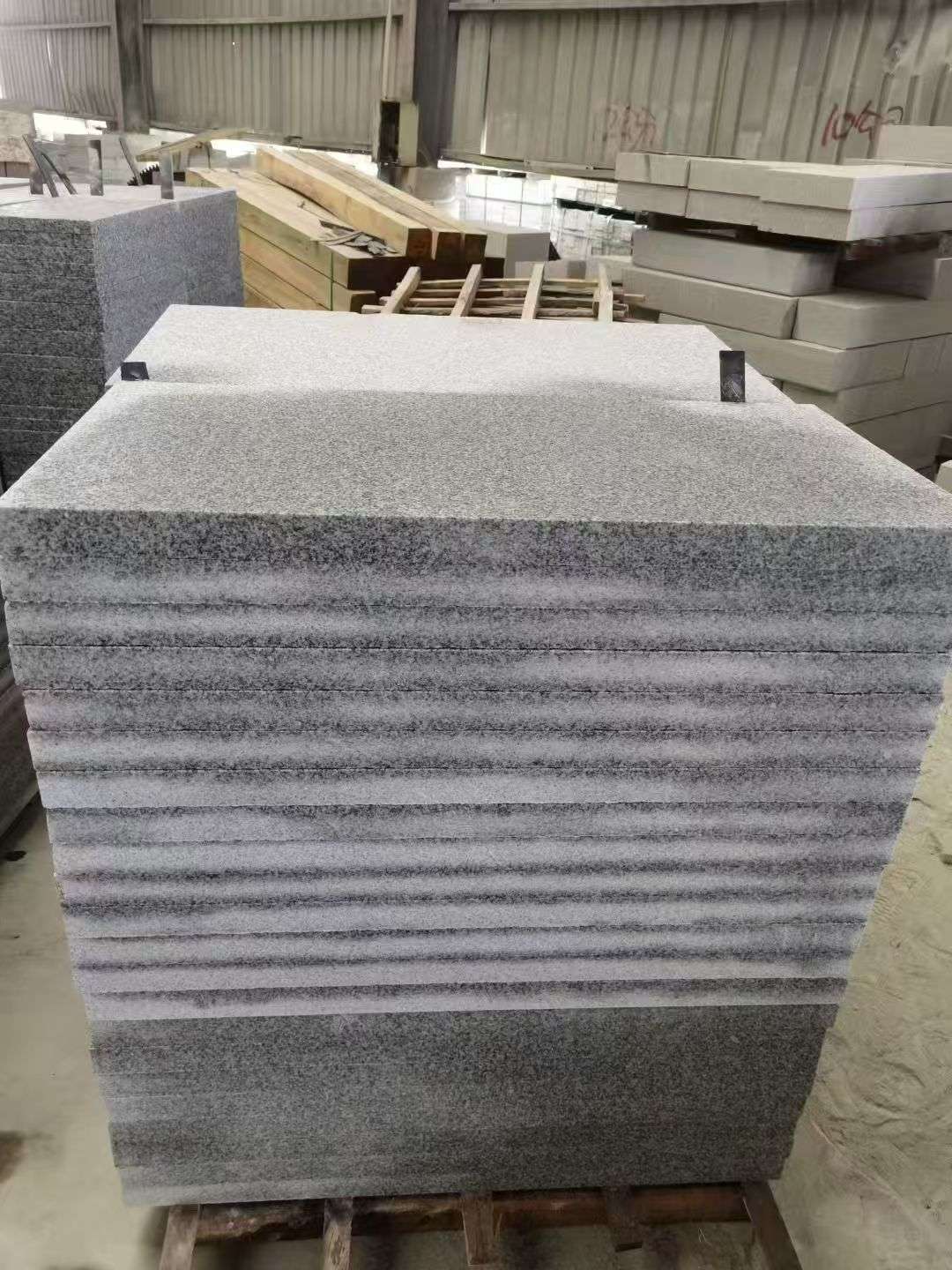 包头 芝麻白5公分火烧地铺成品，900*400，规格可定制