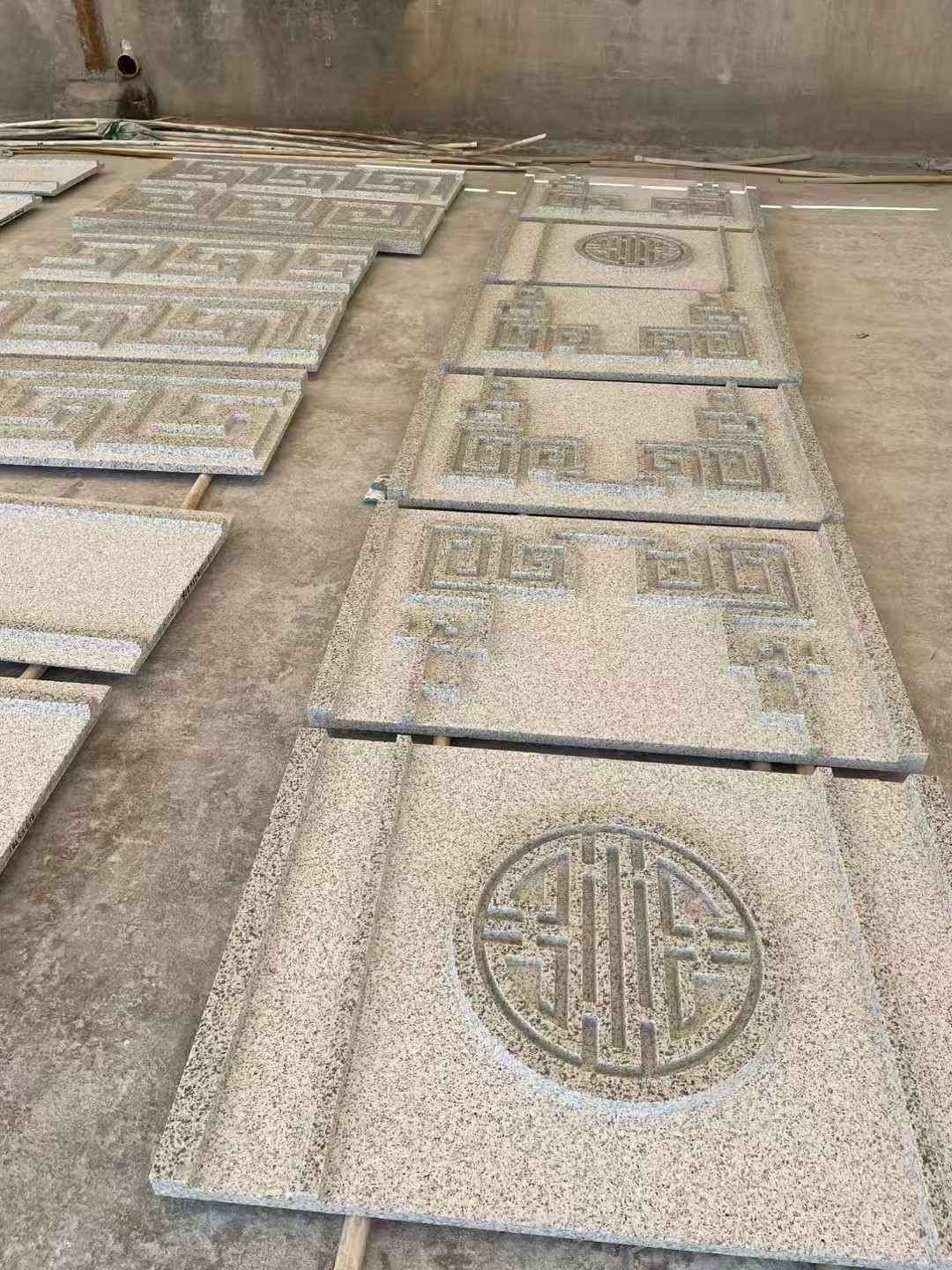 包头 白麻花岗岩外墙立面雕刻板