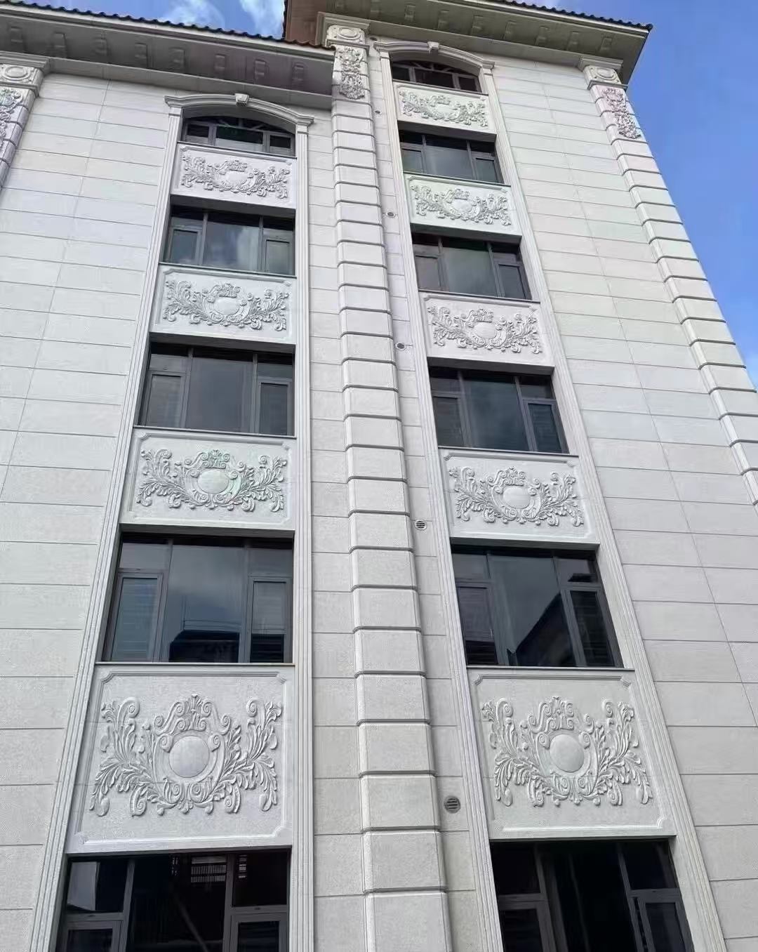 包头 白麻荔枝面花岗岩别墅外墙干挂